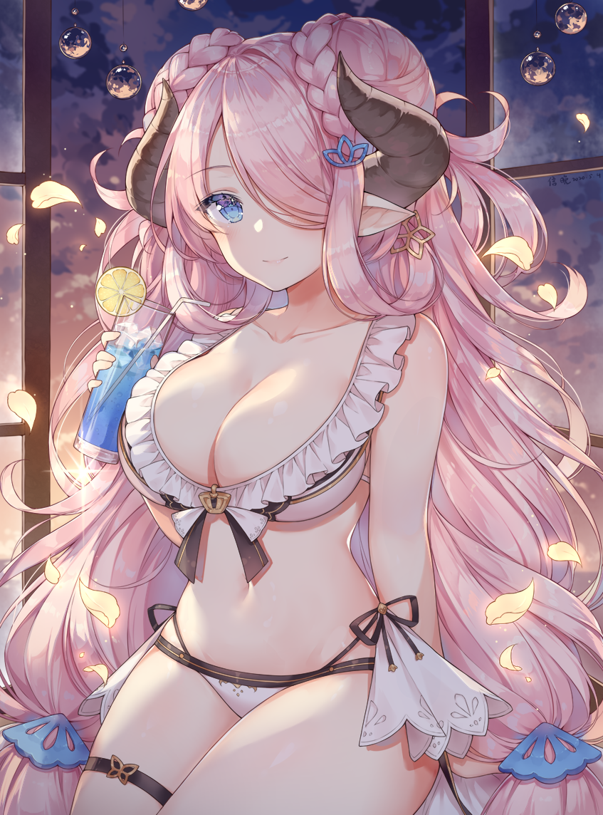 Narmaya - NSFW, Аниме, Anime Art, Granblue Fantasy, Narmaya, Купальник, Грудь