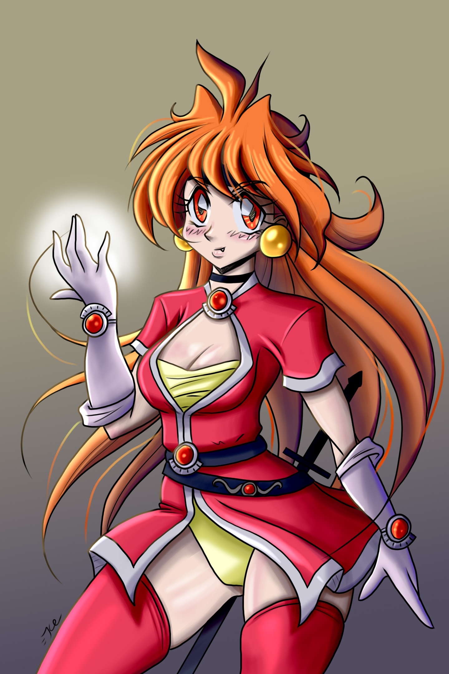 Slayers - My, Slayers, Beginner artist, Lina Inverse