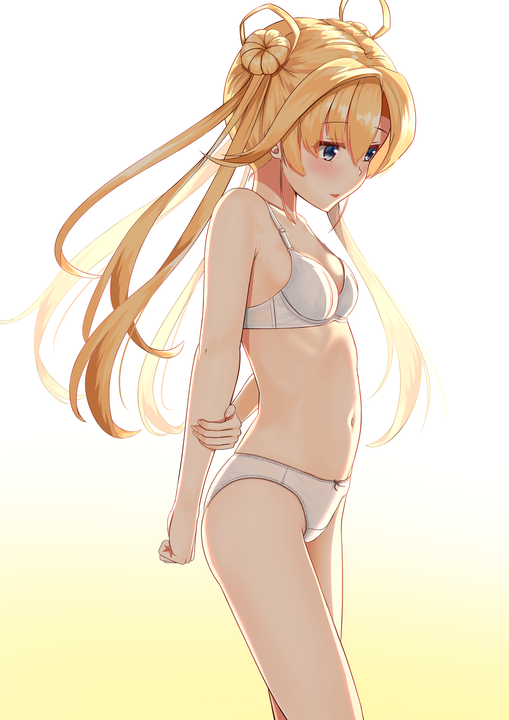 Abukuma - NSFW, Kantai Collection, Abukuma, Аниме, Anime Art, Нижнее белье