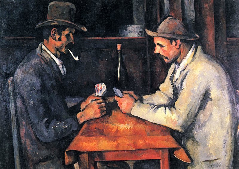 Paul Cezanne. Card players. Insulation. Lots of pictures - My, Paul Cezanne, Painting, Impressionism, Painting, Card game, Longpost