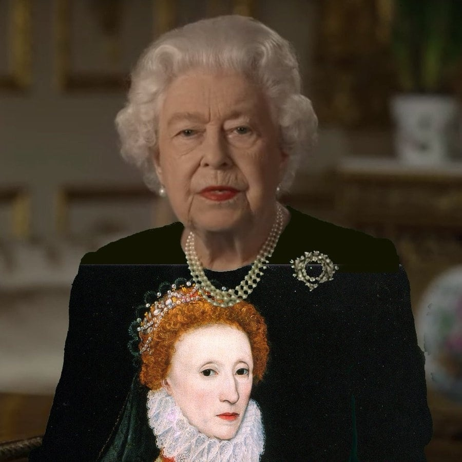 Royal fashion show - Great Britain, Photoshop, Photoshop master, Queen, Queen Elizabeth II, Longpost, Chromakey, Fotozhaba