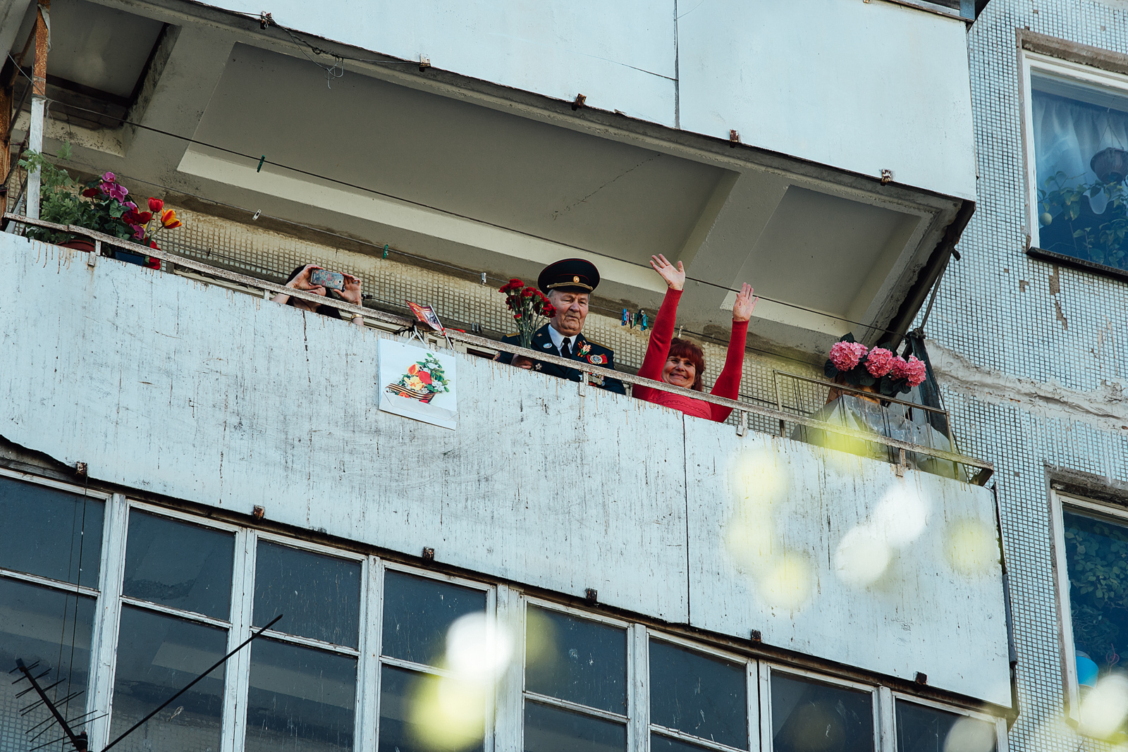 Victory Day from the window - My, Longpost, Victory Day, May 9 - Victory Day, Veterans, Congratulation, The Great Patriotic War