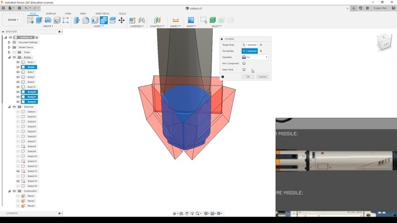 How to create a futuristic bullet in Fusion 360. Part 3 - My, Gamedev, Fusion 360, Xyz, 3D, 3D modeling, Game design, Longpost, Video