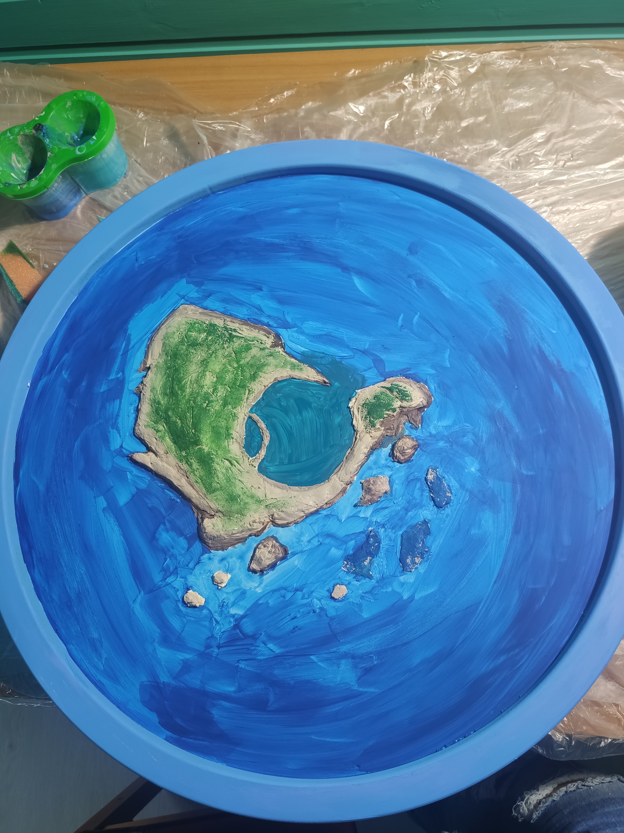 Azores made of epoxy resin - My, Epoxy resin, With your own hands, Creation, Longpost, Needlework with process