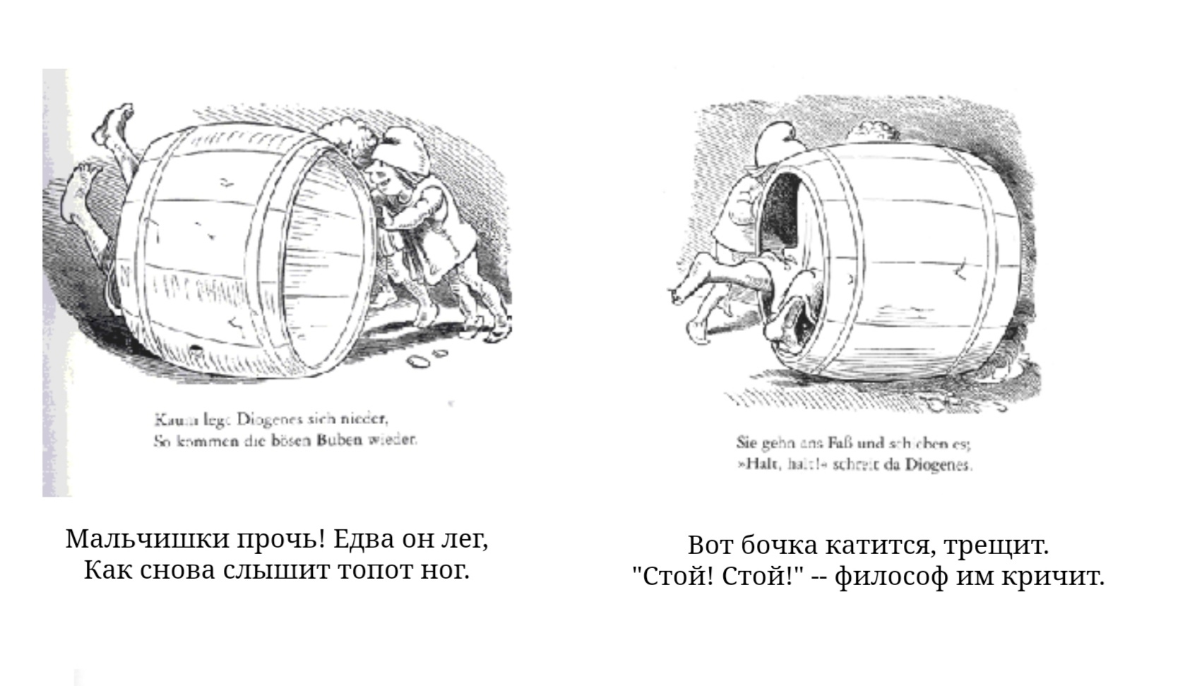 Пустая бочка диогена имеет также свой вес в истории человеческой схема