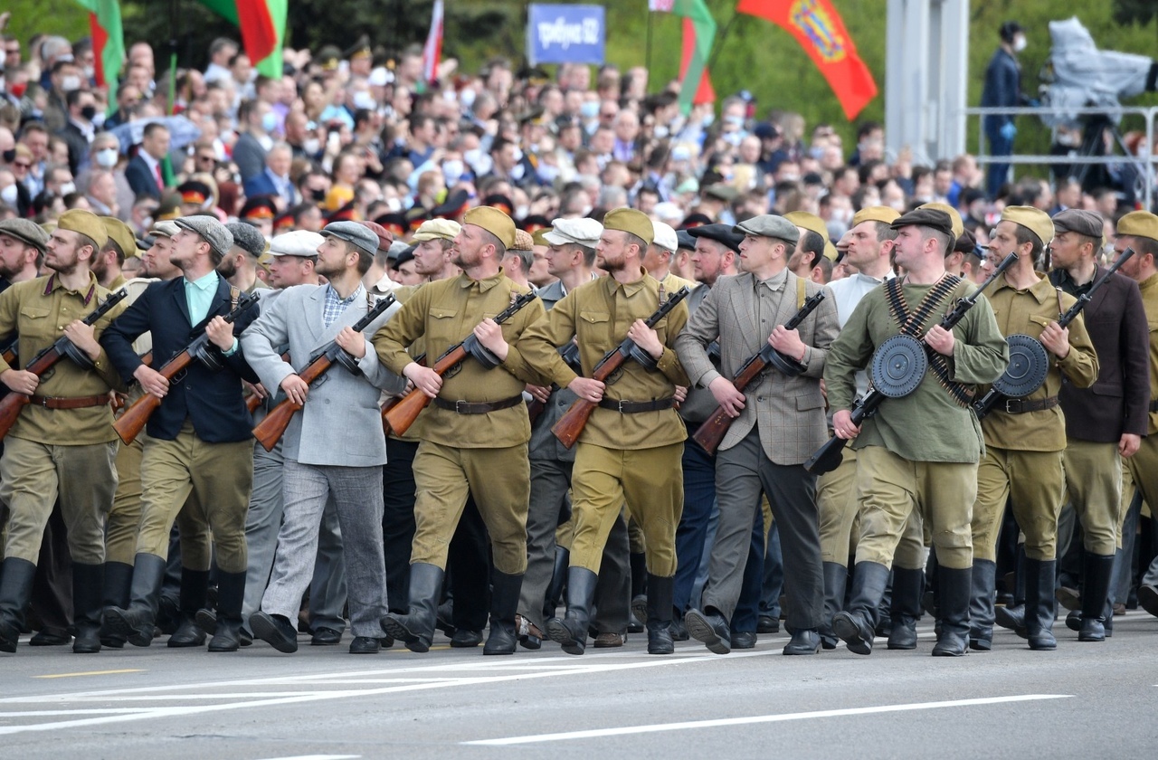 Military parade in Minsk in honor of the 75th anniversary of Victory in the Great Patriotic War - Military parade, Minsk, May 9 - Victory Day, The Great Patriotic War, The Second World War, The soldiers, Tanks, Airplane, Longpost