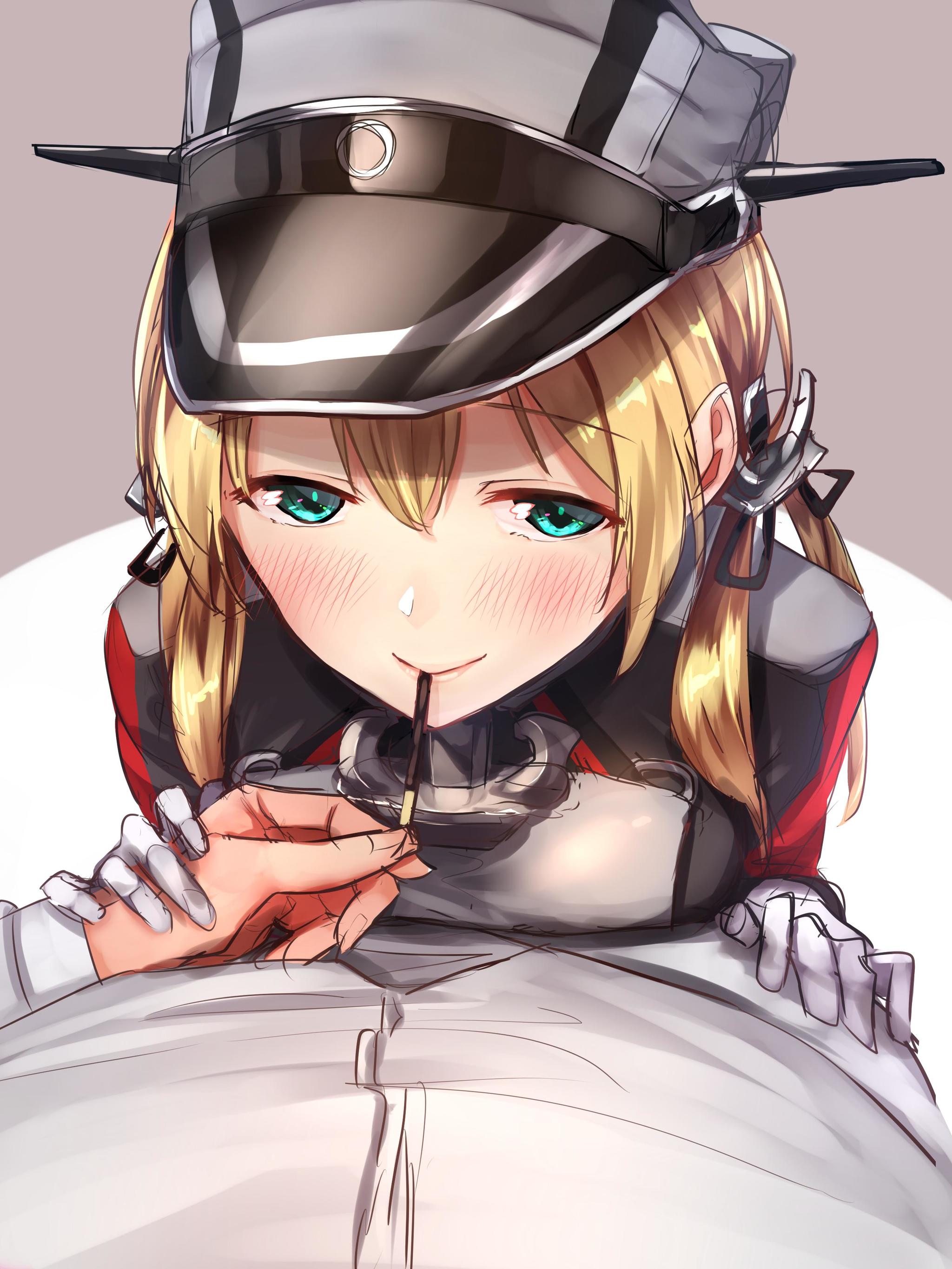 Pocky - Kantai collection, Anime, Anime art, Admiral, Prinz Eugen, Pocky