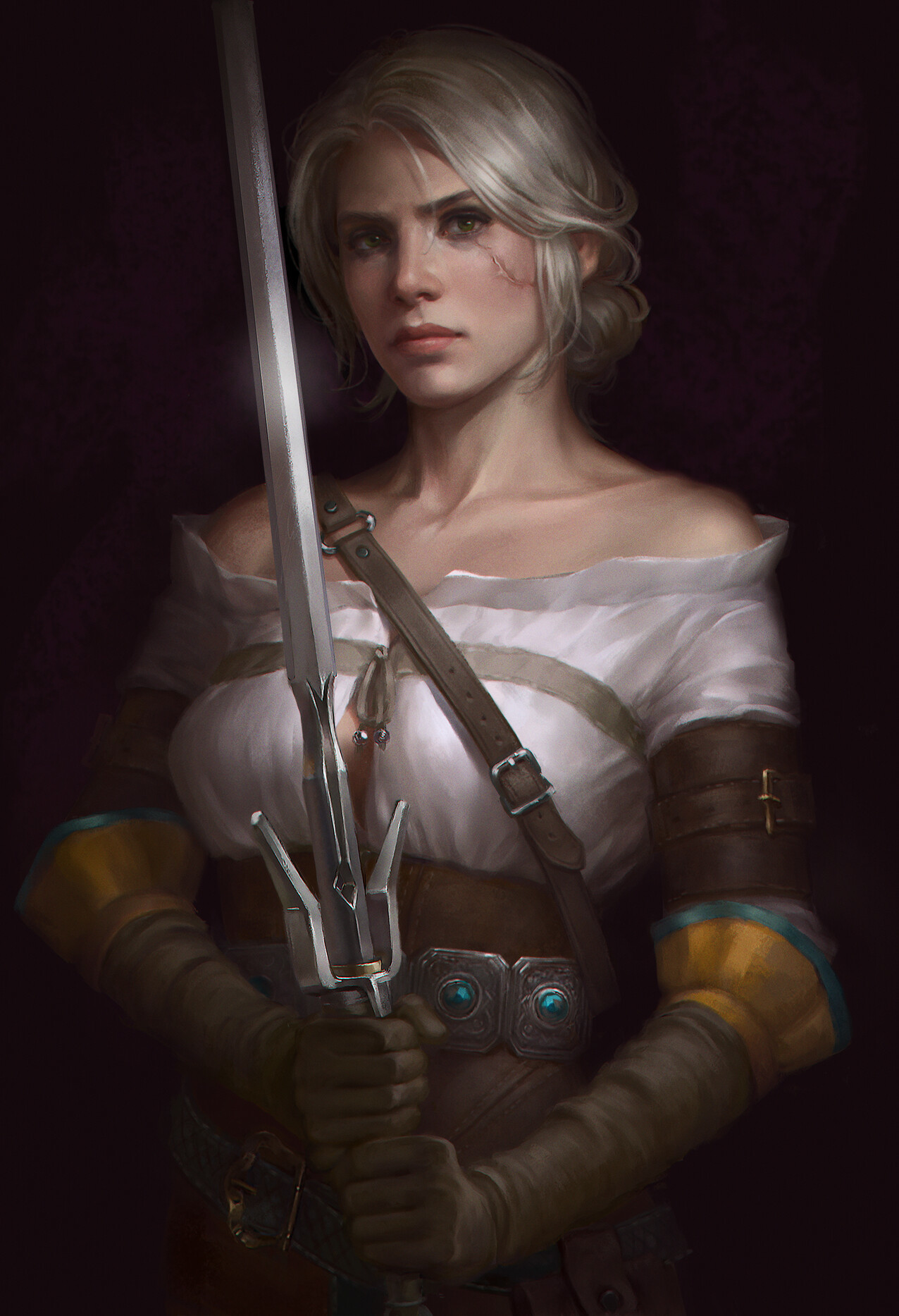 Ciri - Art, Drawing, Ciri, Witcher, Aleksandra Medvedenko