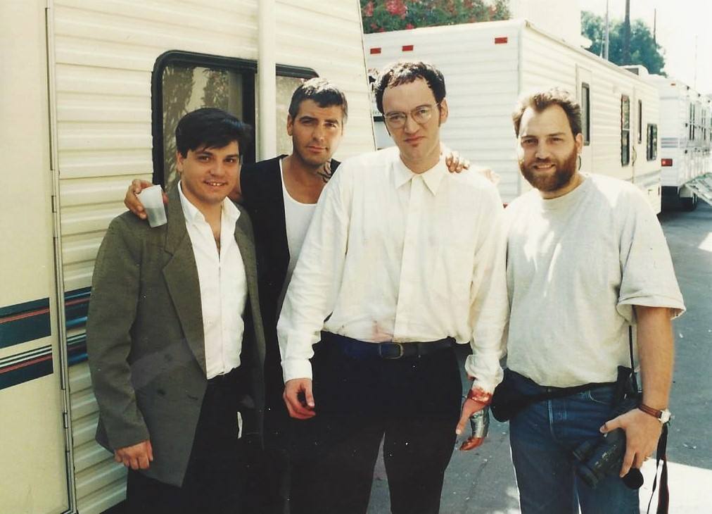 Archive photo - George Clooney, Quentin Tarantino, From dusk to dawn, Photos from filming, Celebrities, Actors and actresses, 90th