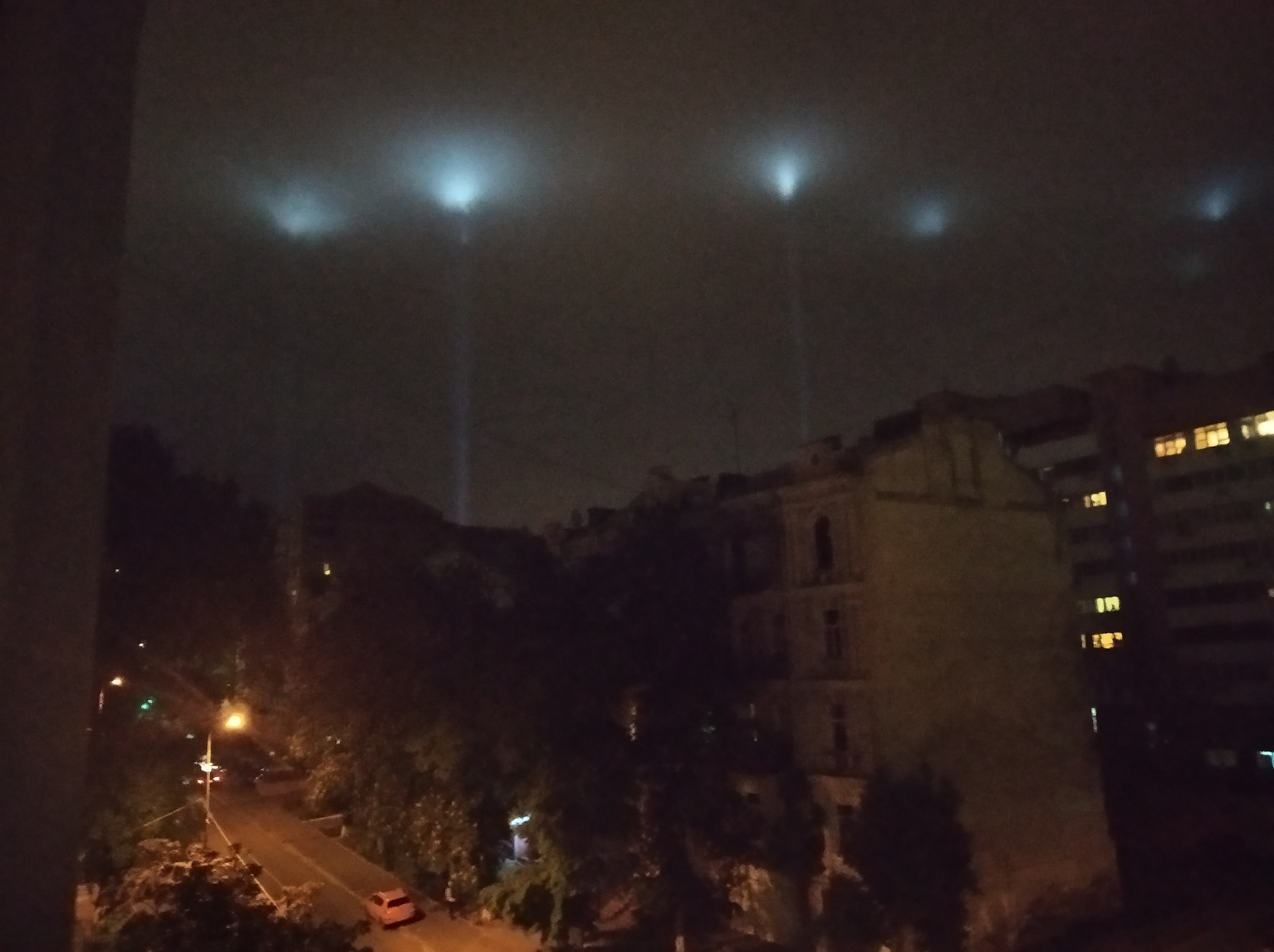 Alien landing - My, UFO, Spotlight, Kiev