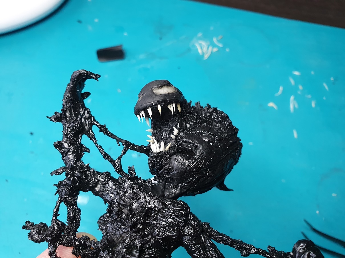 Venom vs Grootenok, or 2D to 3D, or Venogrut sculpting. Schizophrenic story with pictures. Part 3 Final - My, Groot, Venom, Needlework with process, Guardians of the Galaxy Vol. 2, Longpost