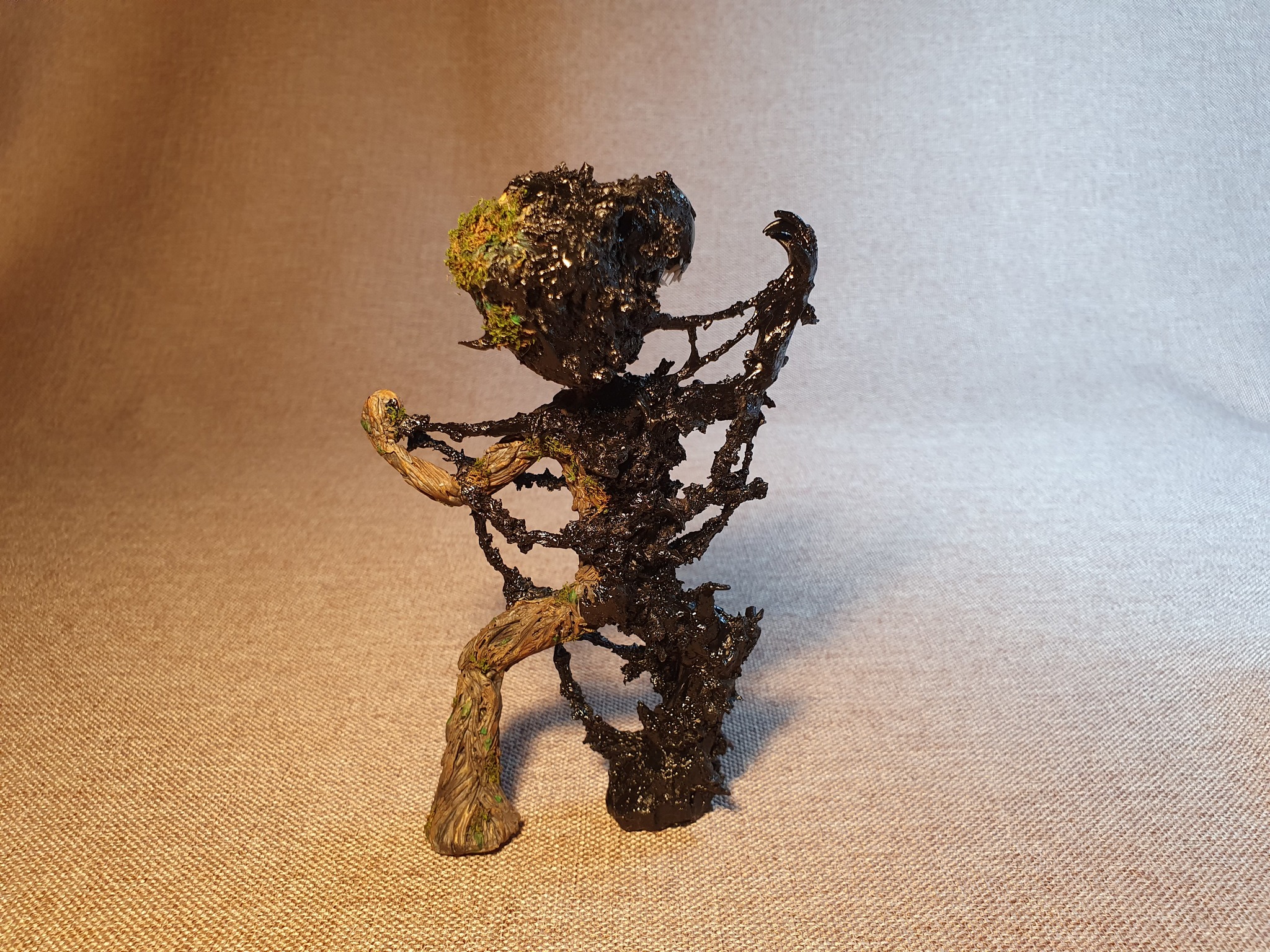 Venom vs Grootenok, or 2D to 3D, or Venogrut sculpting. Schizophrenic story with pictures. Part 3 Final - My, Groot, Venom, Needlework with process, Guardians of the Galaxy Vol. 2, Longpost