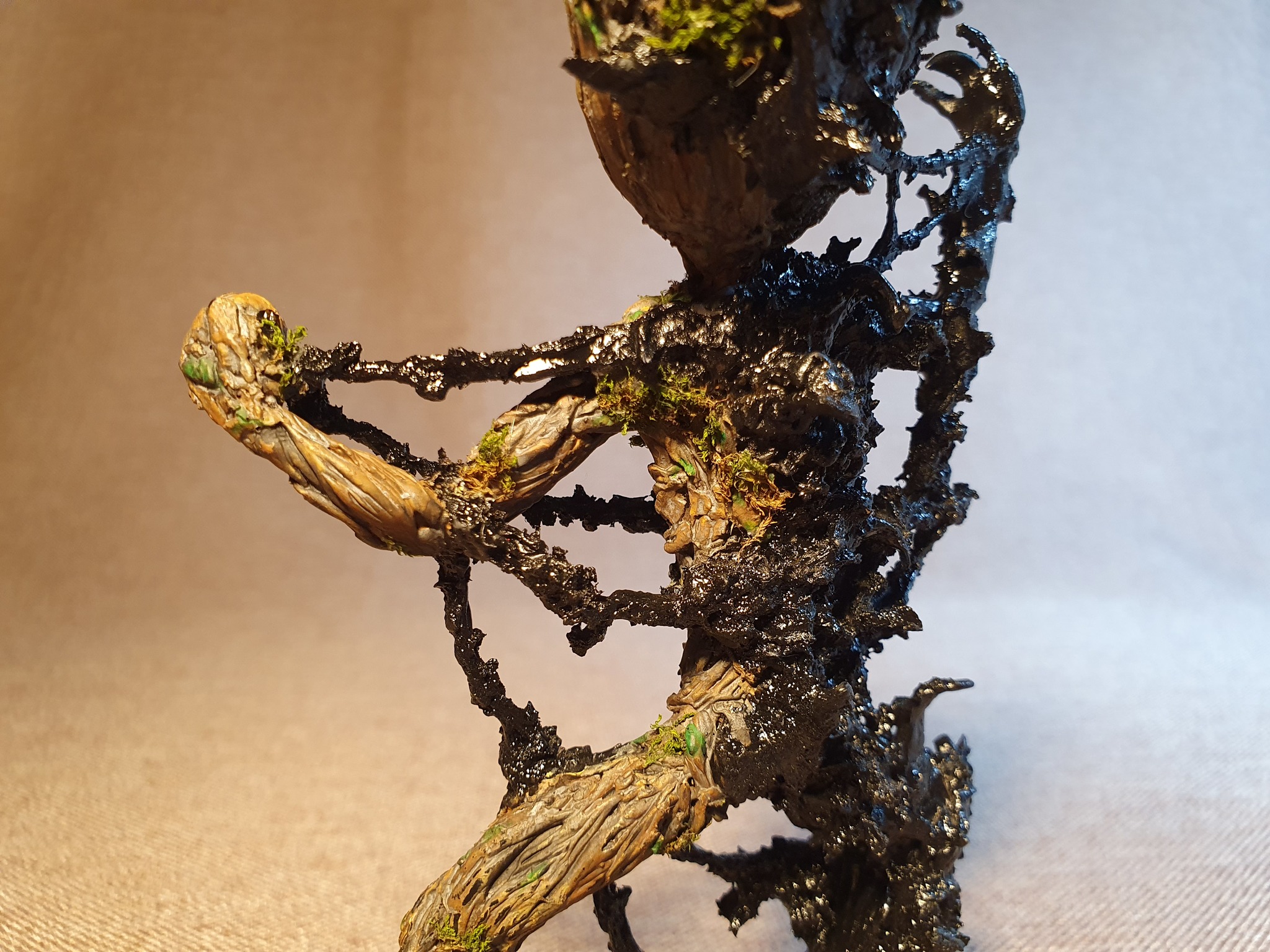 Venom vs Grootenok, or 2D to 3D, or Venogrut sculpting. Schizophrenic story with pictures. Part 3 Final - My, Groot, Venom, Needlework with process, Guardians of the Galaxy Vol. 2, Longpost