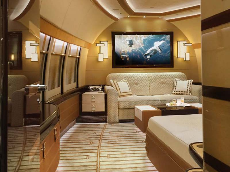 Look inside the largest private jet in the world - Luxury, USA, France, Airplane, Boeing, Longpost, Boeing