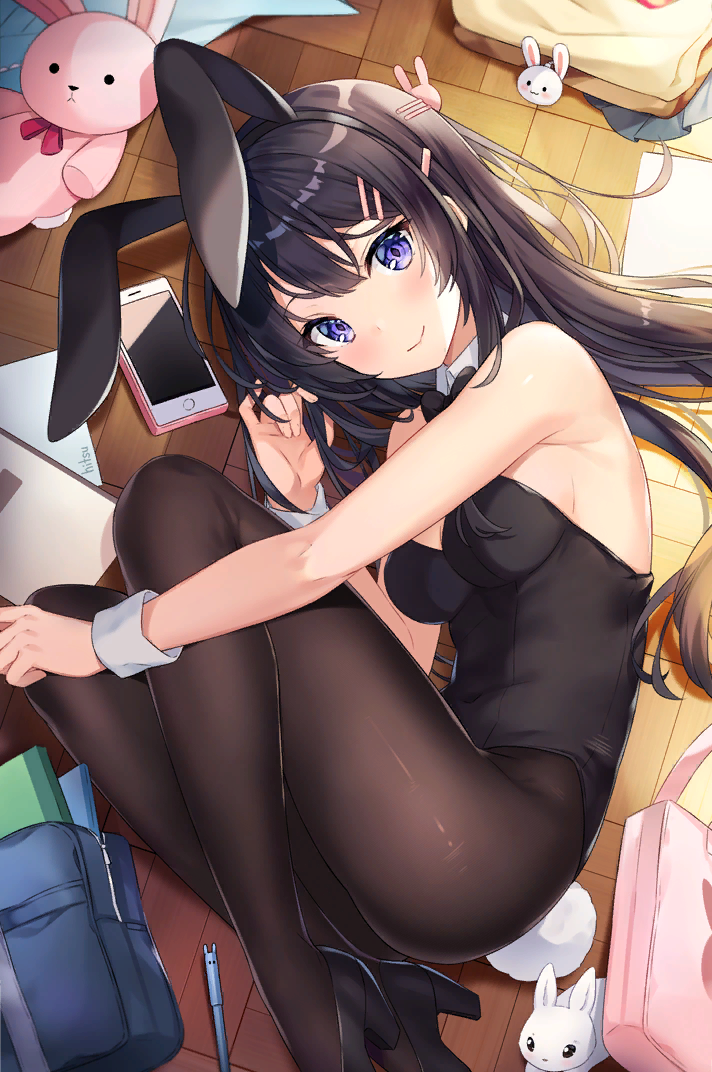 Bunny girl - Mai Sakurajima, Rascal Does Not Dream of Bunny Girl Senpai, Anime Art, Аниме, Bunnysuit