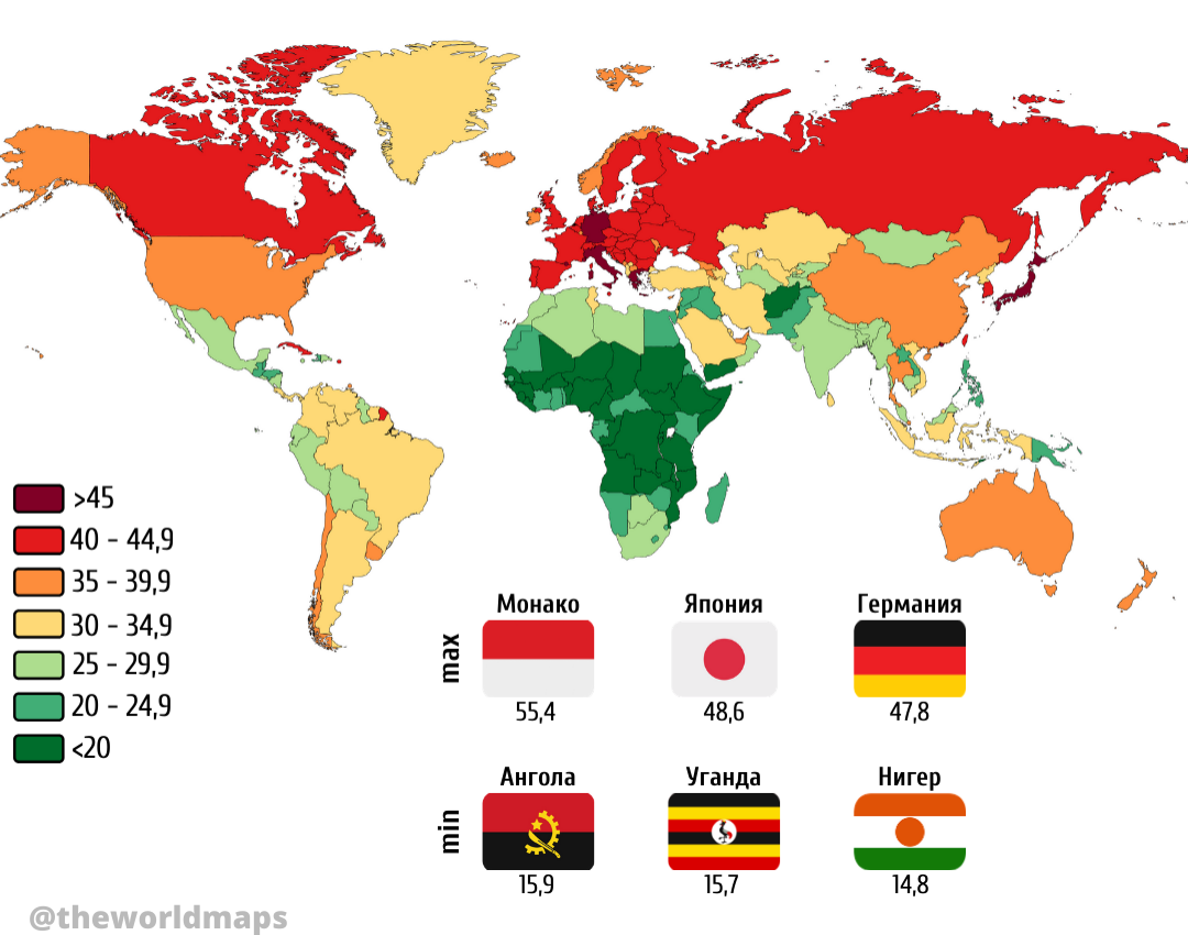 Мир возраст найти. Численность населения стран на карте. Средний Возраст в мире по странам карта.