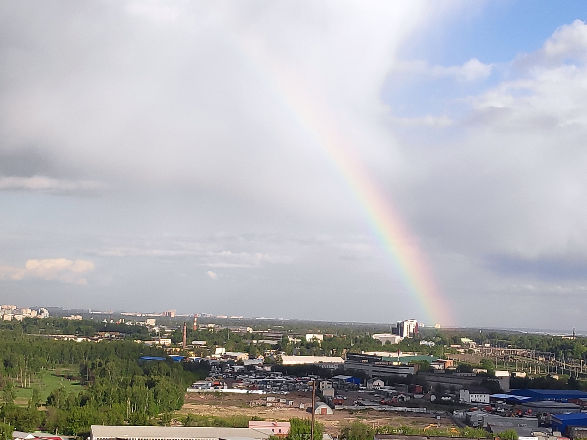 Where does the rainbow end? - My, Rainbow, The photo, Lyubertsy, Video, Longpost