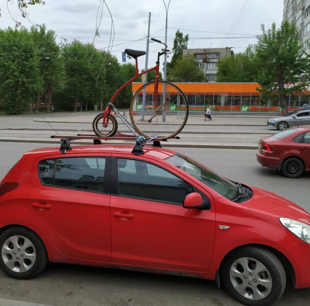 The rides must be interesting - The photo, Car, A bike, Yekaterinburg, penny farthing