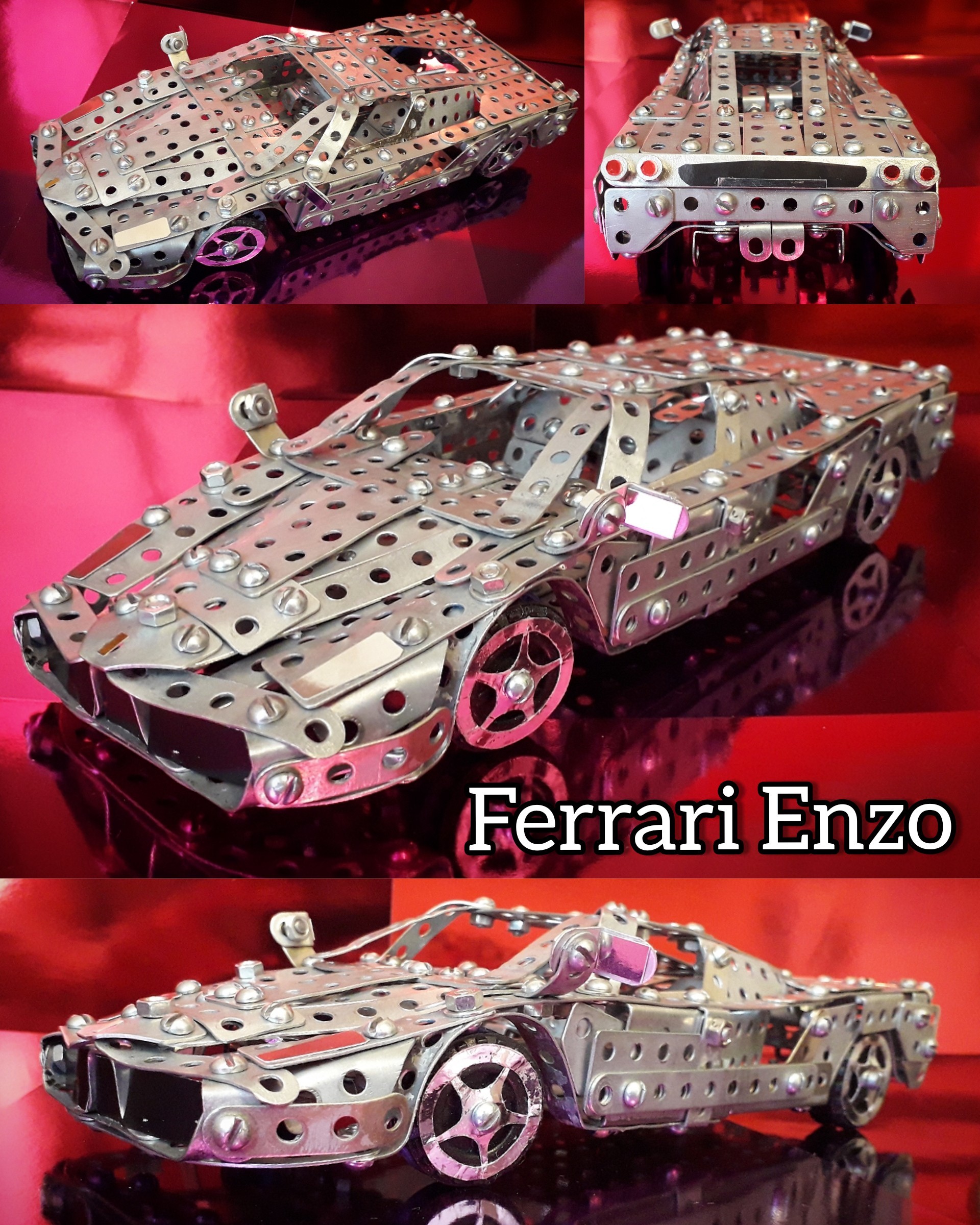 Ferrari Enzo из металлического конструктора | Пикабу