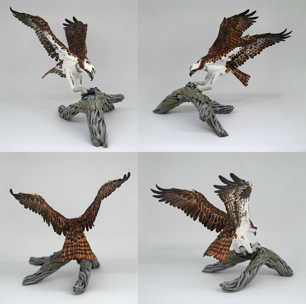 Osprey - My, Needlework with process, Osprey, Polymer clay, Longpost