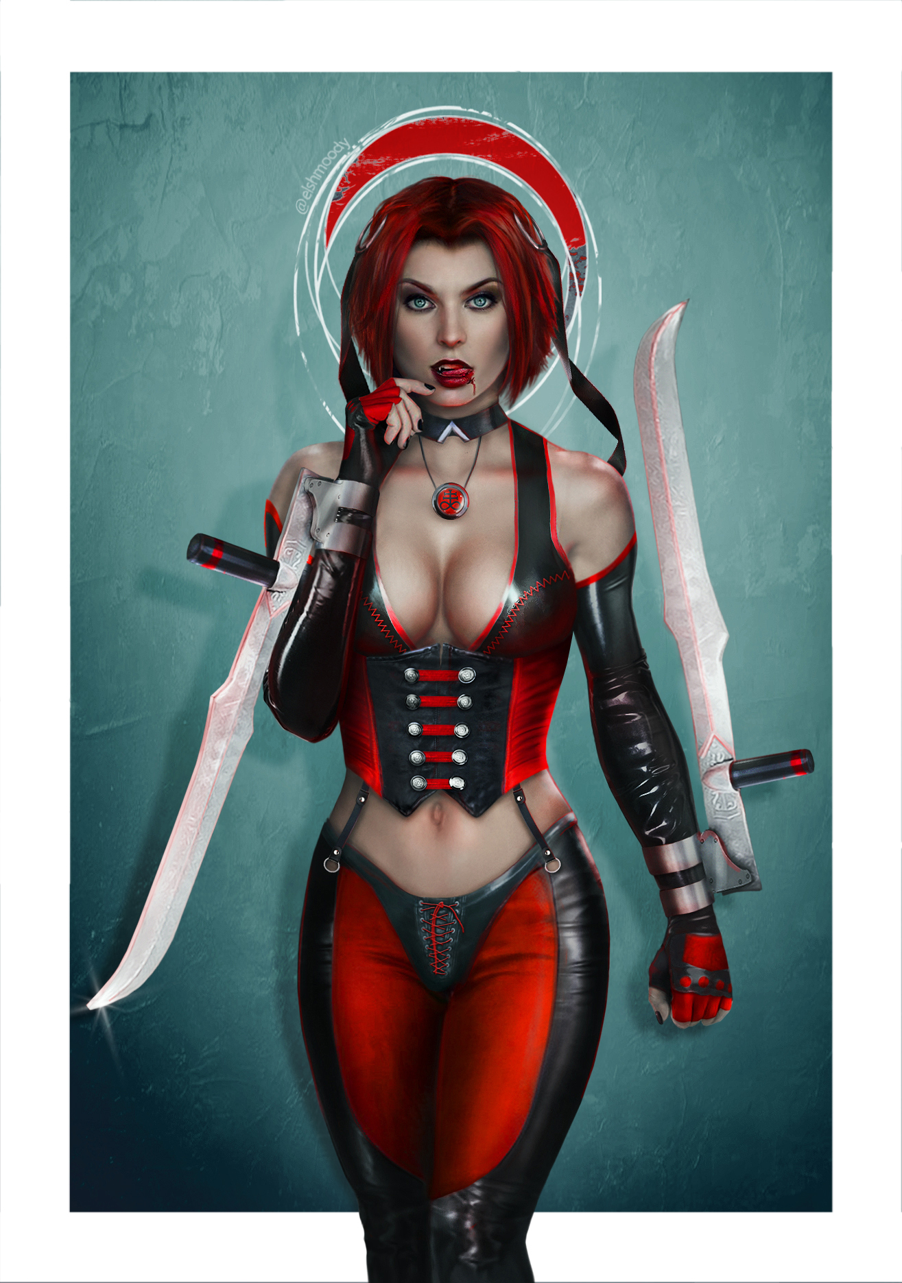 BloodRayne - My, Bloodrayne, Art, Games, Graphics, Photomanipulation, Vampires, Longpost, Girls