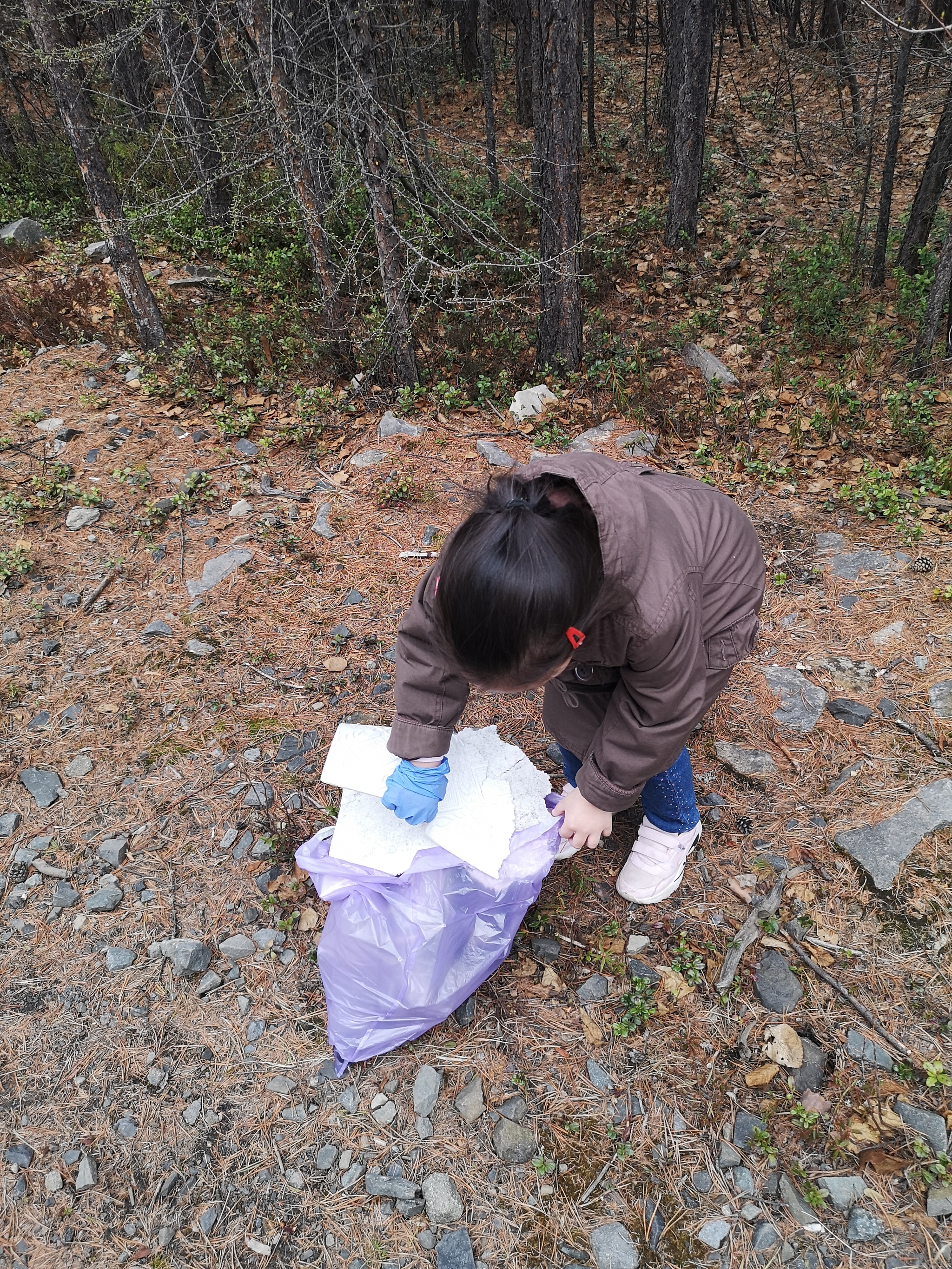 Dad, why do people litter? - My, Chistoman, Upbringing, Forest, Yakutia, Longpost, The photo