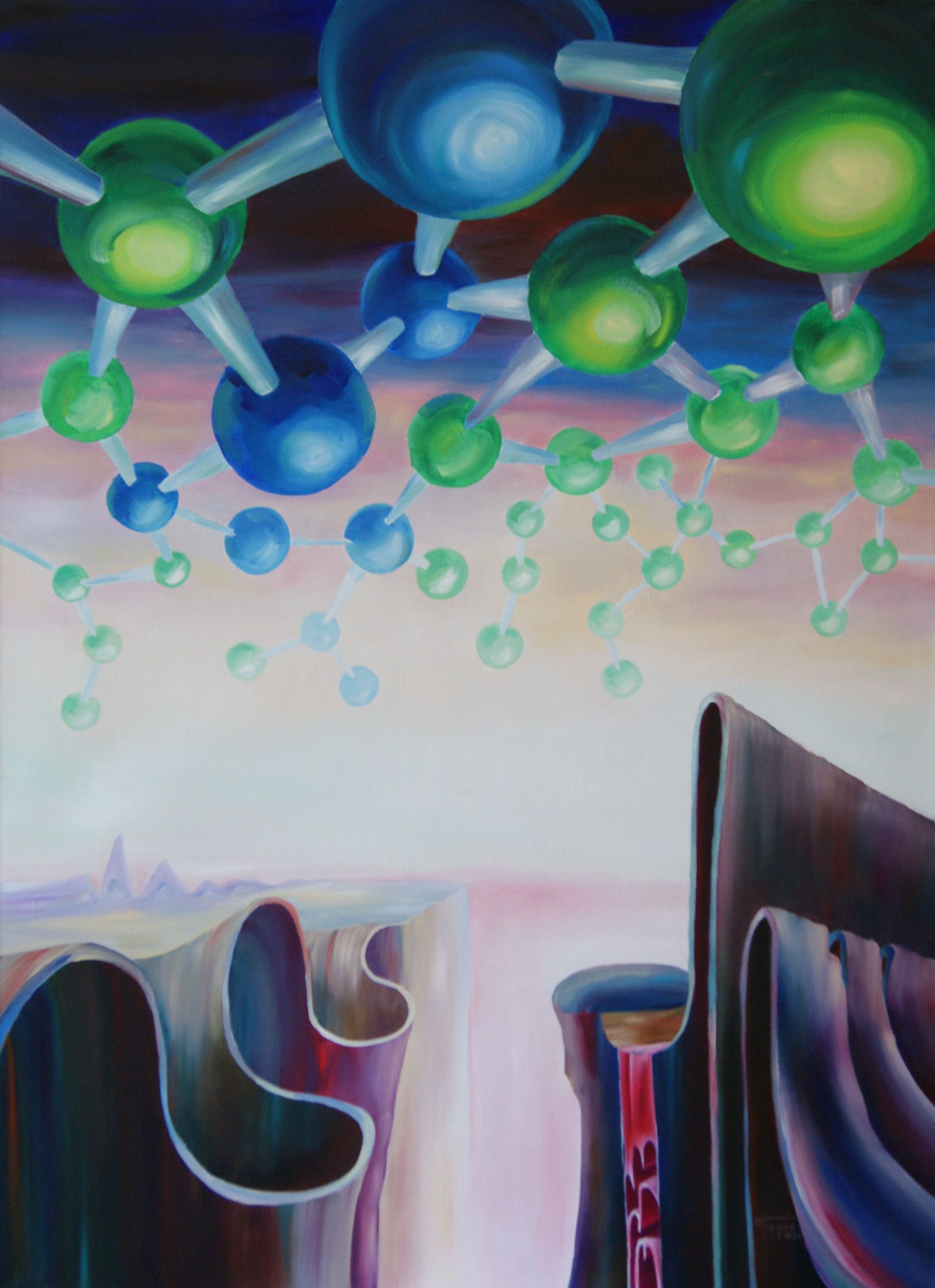 Balloons - My, Oil painting, Modern Art, Surrealism