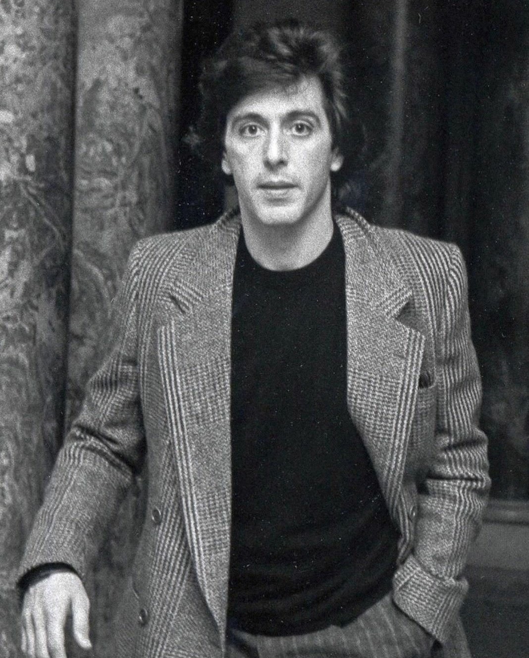 Kings of Hollywood. A selection of retro photos. Part #4 - beauty, Celebrities, Hollywood golden age, The photo, Men, Black and white, Al Pacino, Longpost