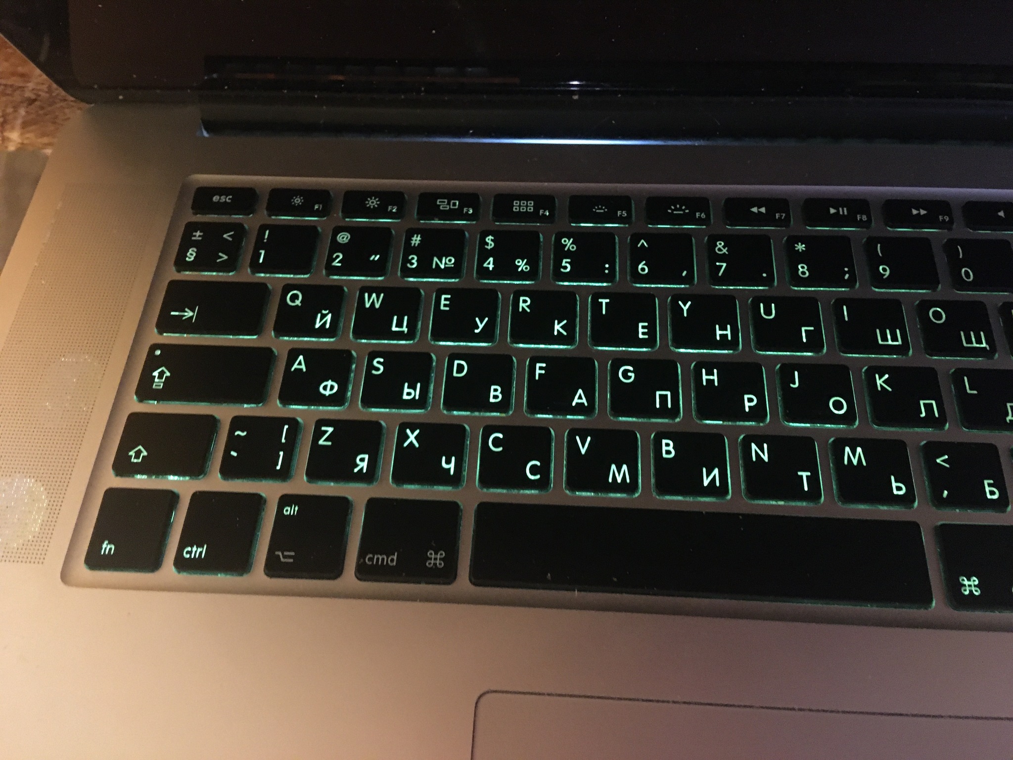 Modding keyboard backlight for MacBook Pro - My, Macbook, Modding, Longpost, Keyboard, Backlight