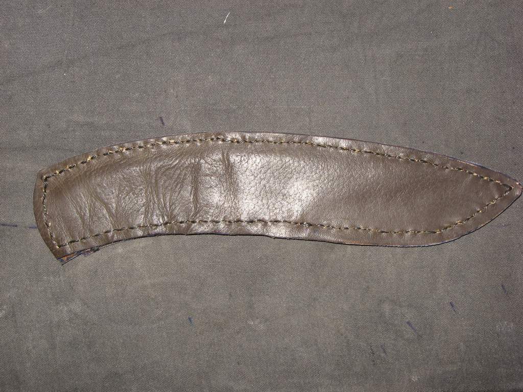 DIY leather sheath - My, Needlework without process, Leather, Knife, Sheath, Longpost