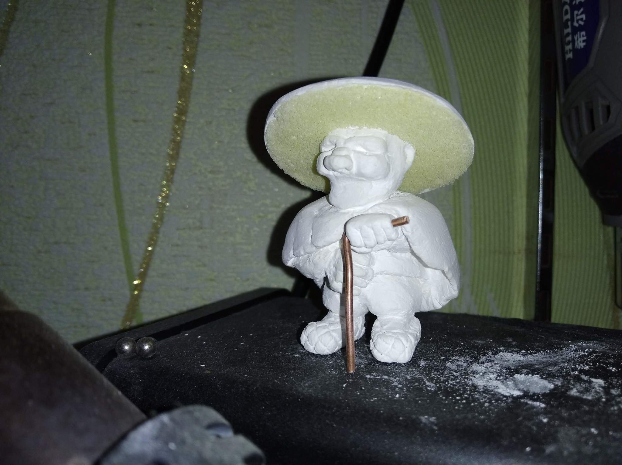 Old Man-Borovichok - My, Crafts, Gypsum, Video, Longpost, Borovik