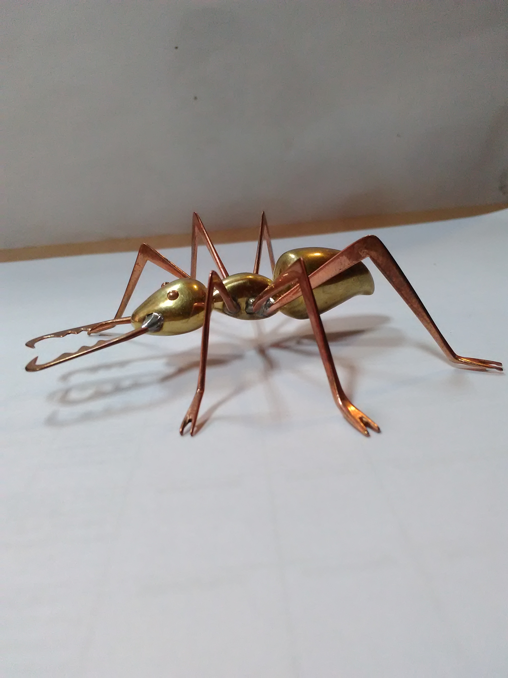 All-metal ant - My, With your own hands, Metalworking, Crafts, Handmade, Soldering, Longpost, Needlework without process