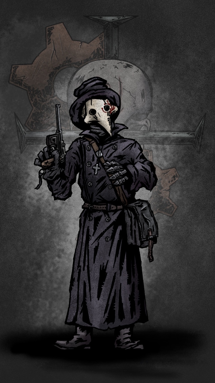 Plague Gear (DD-version) - Darkest dungeon, Plague Doctor, Art, Fan art, Fantasy, Dark fantasy, Longpost