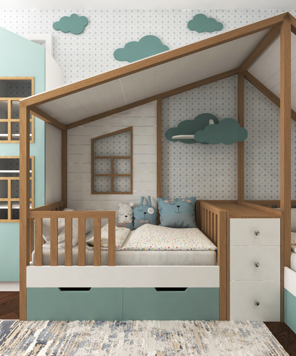 Children's room design for two kids - My, Interior Design, Children's room, Images, Baby bed, Longpost