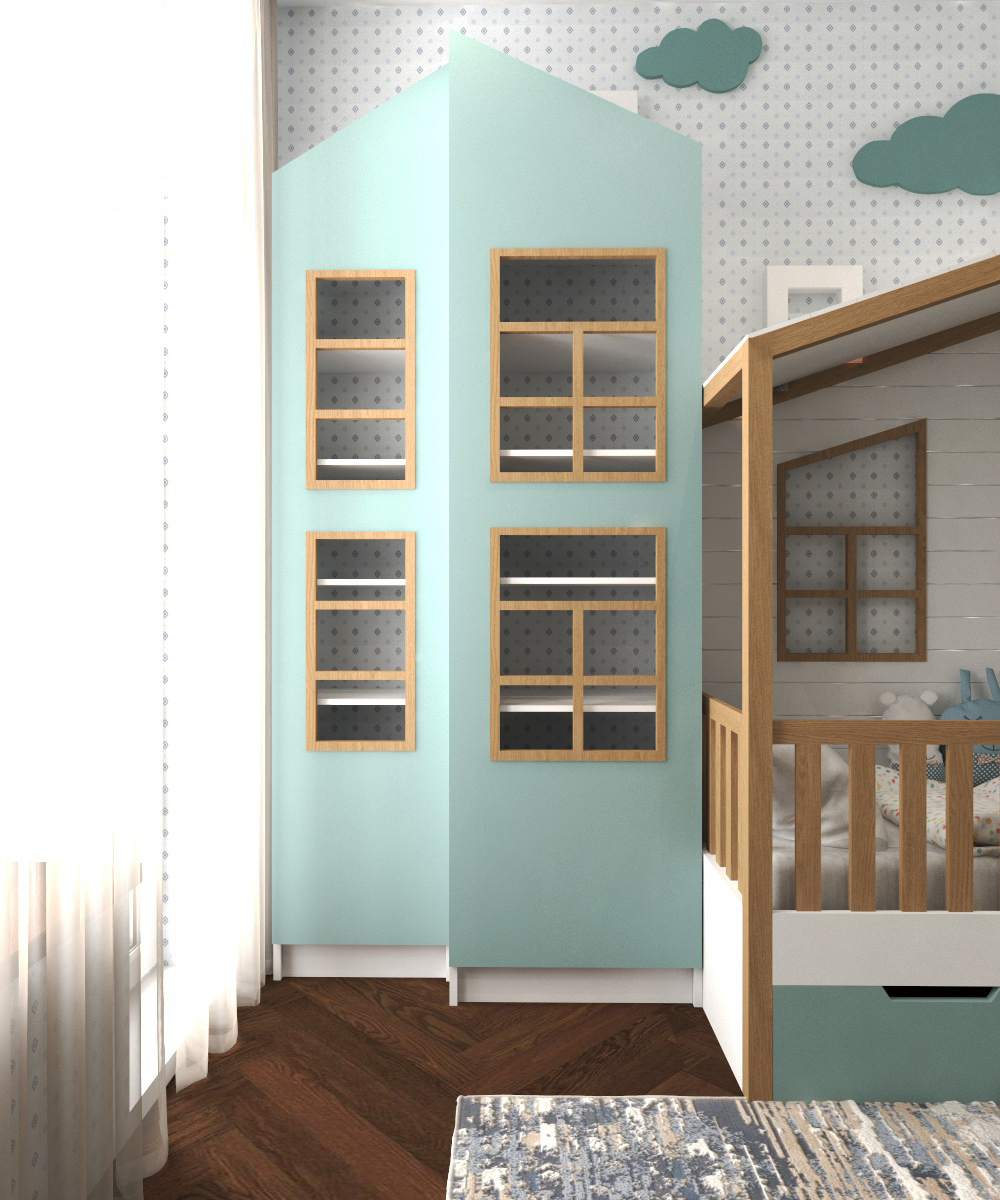 Children's room design for two kids - My, Interior Design, Children's room, Images, Baby bed, Longpost