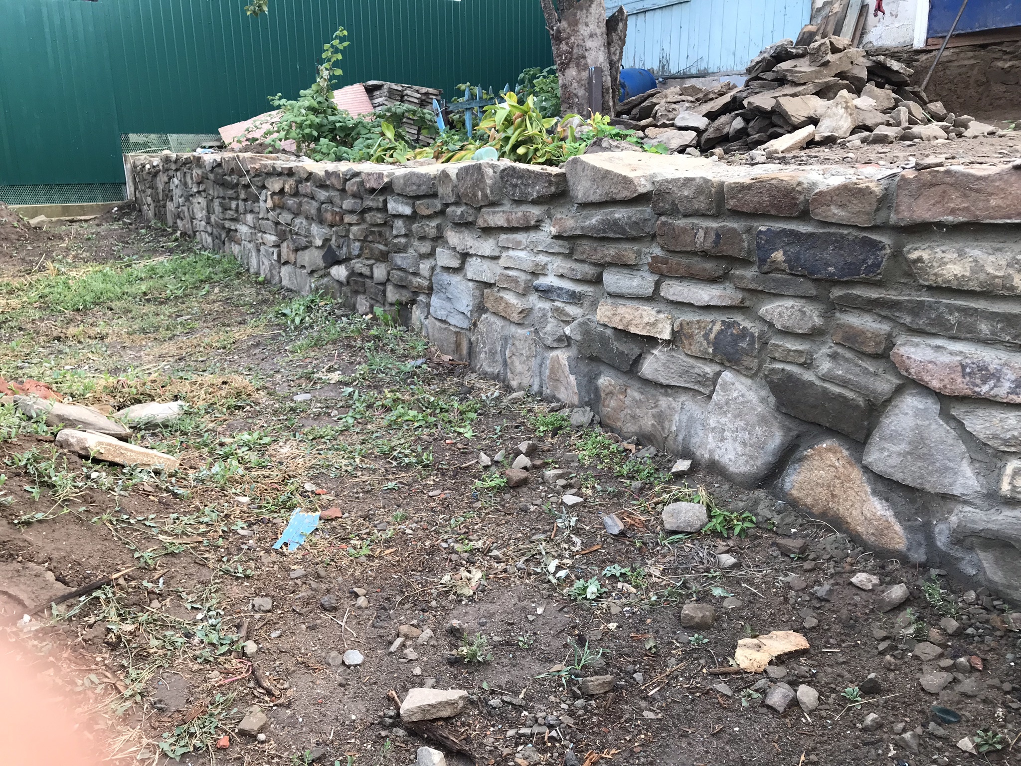 Stone wall - My, A rock, Masonry, Rubble, Building, Plastun, Longpost