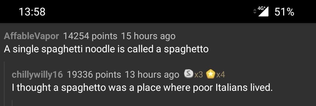 Spaghetto - Скриншот, Reddit