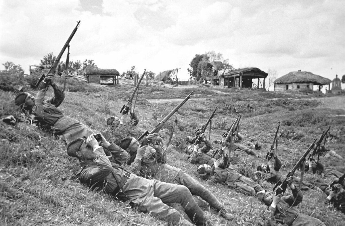 RIFLE AGAINST AIRPLANE - Weapon, Rifle, Airplane, The Great Patriotic War, Longpost