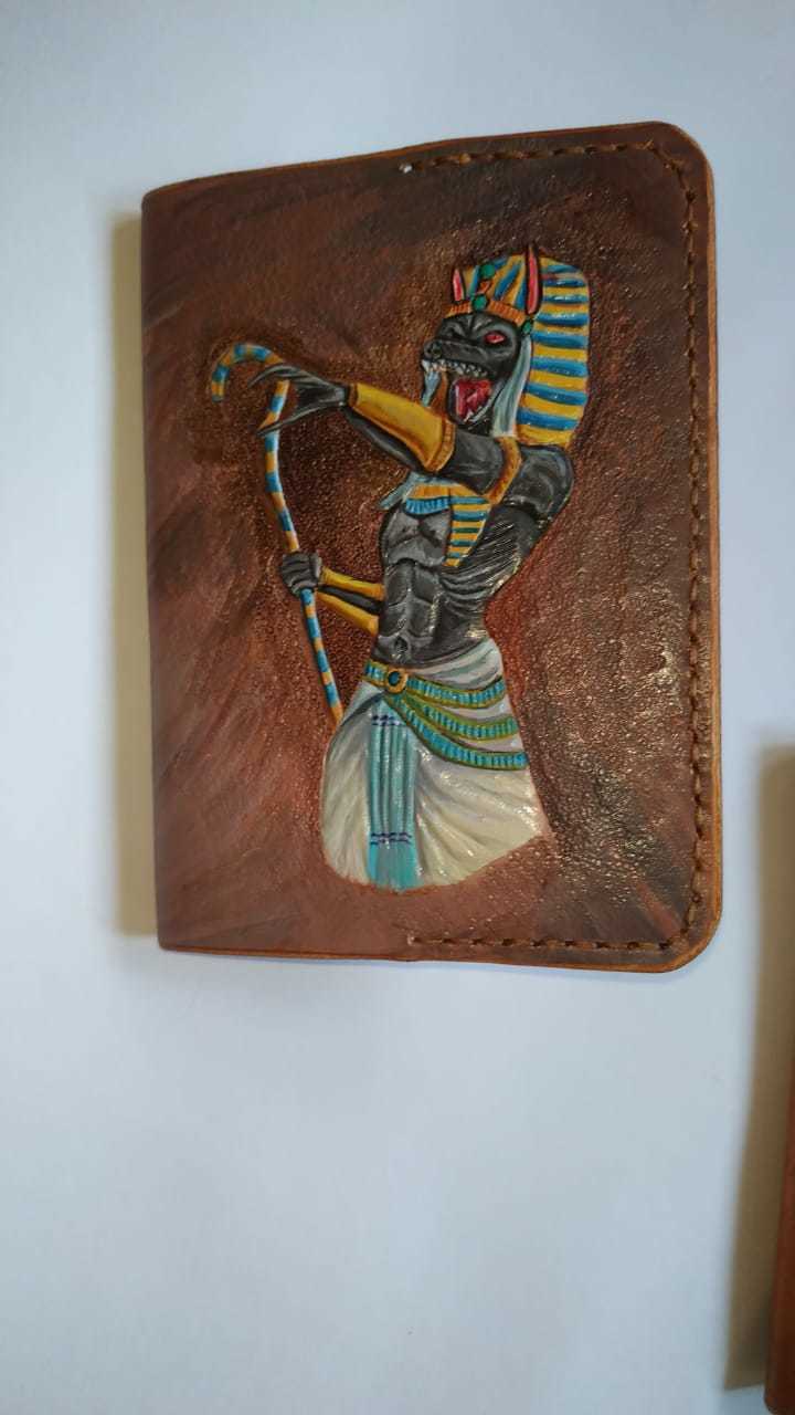 The appearance of Anubis!!! - My, Leather, Needlework with process, With your own hands, Acrylic, Anubis, Video, Longpost