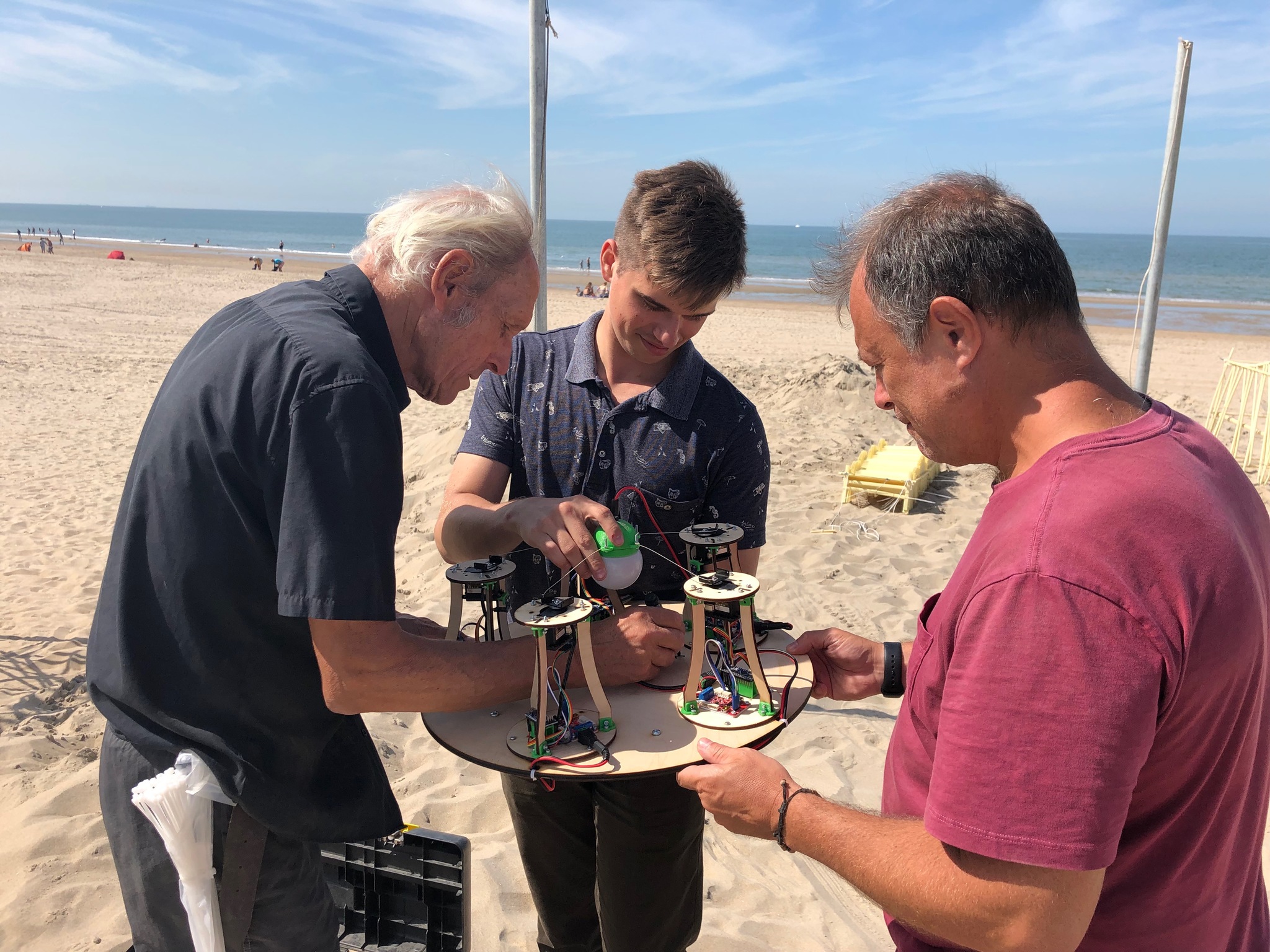 In Theo Jansen's beach workshop - My, Engineering, Random, Longpost