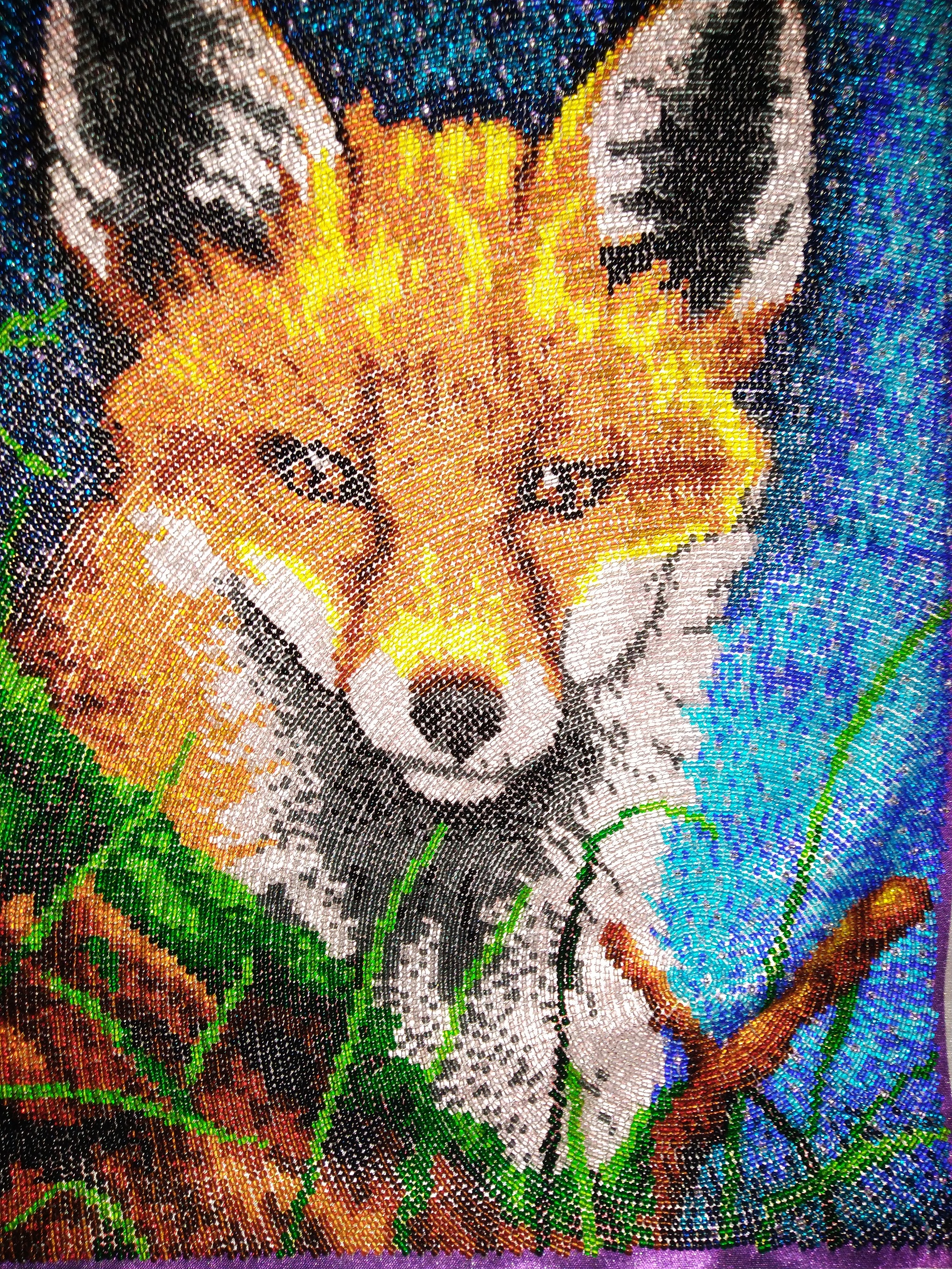 My beloved fox :) - My, Beadwork, Dreams Come True, Longpost, Needlework without process