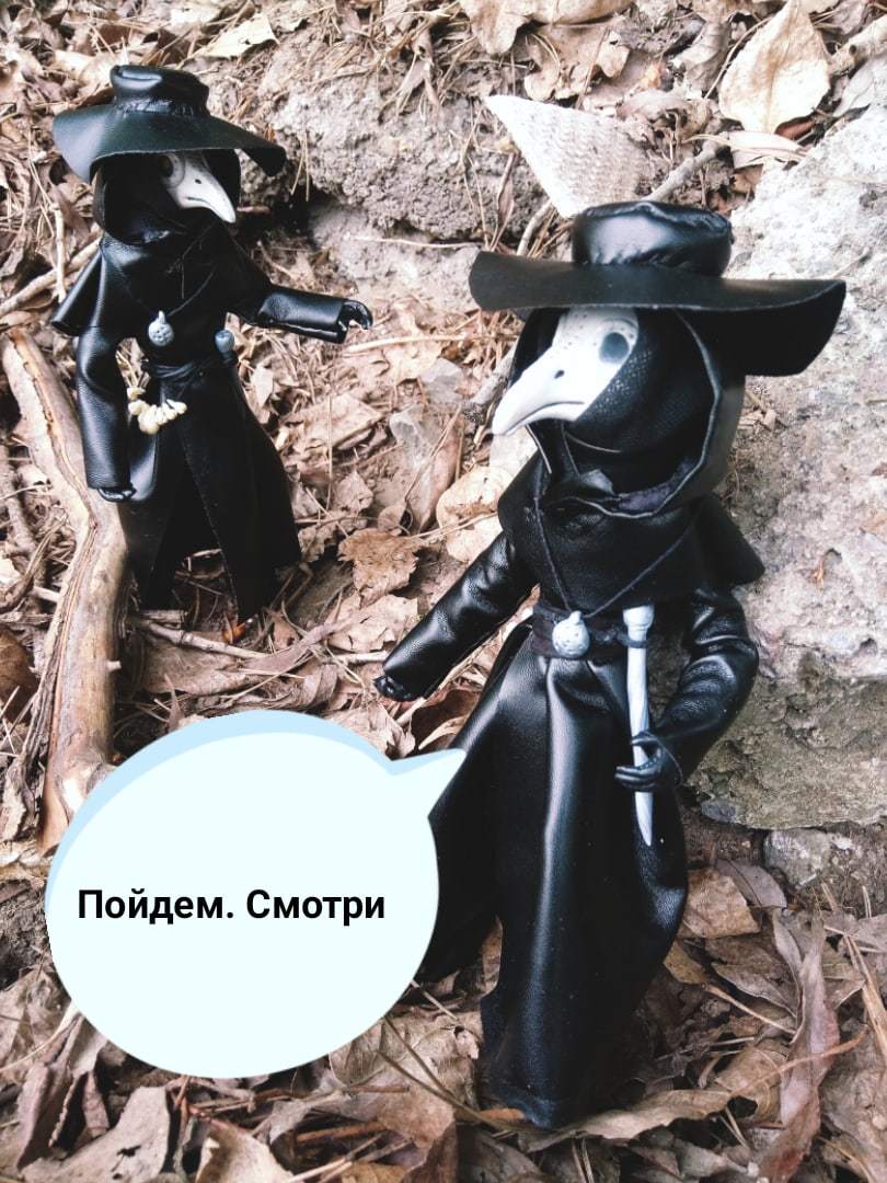 Burn everyone! - My, Plague Doctor, Author's toy, Artdoll, Coronavirus, Longpost