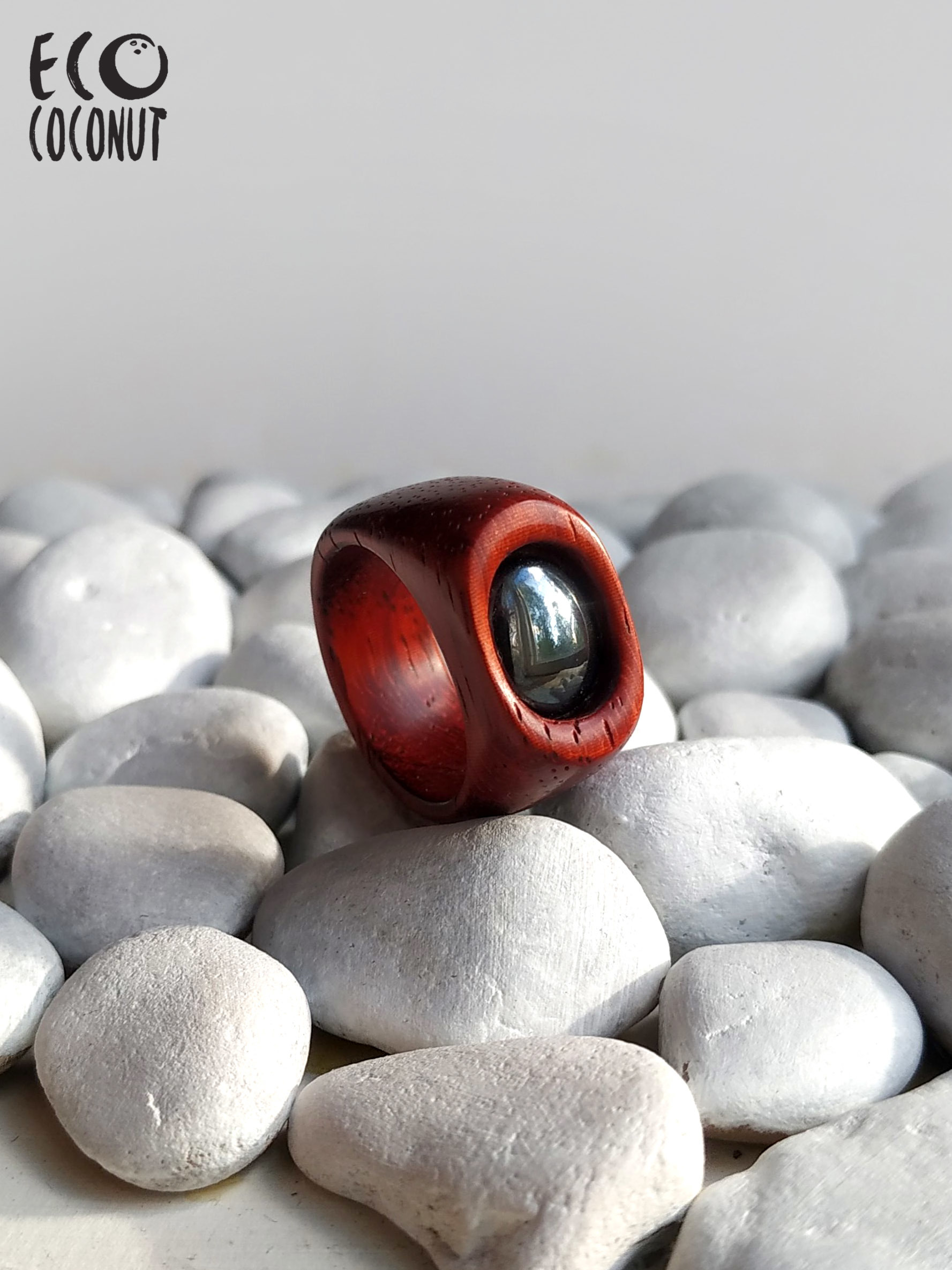 Wooden rings - My, Needlework without process, Ring made of wood, Wood ornaments, Decoration, Longpost, Ebony and jasper ring