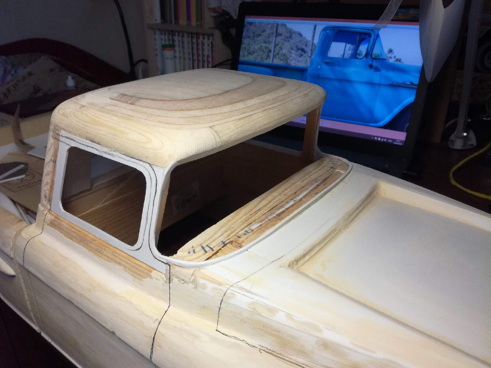 Model 1958 Chevrolet Apache Fleetside - My, Models, Hobby, Radio controlled models, Car modeling, Woodworking, Chevrolet, Longpost, Auto