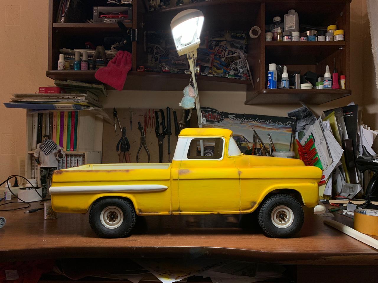 Model 1958 Chevrolet Apache Fleetside - My, Models, Hobby, Radio controlled models, Car modeling, Woodworking, Chevrolet, Longpost, Auto