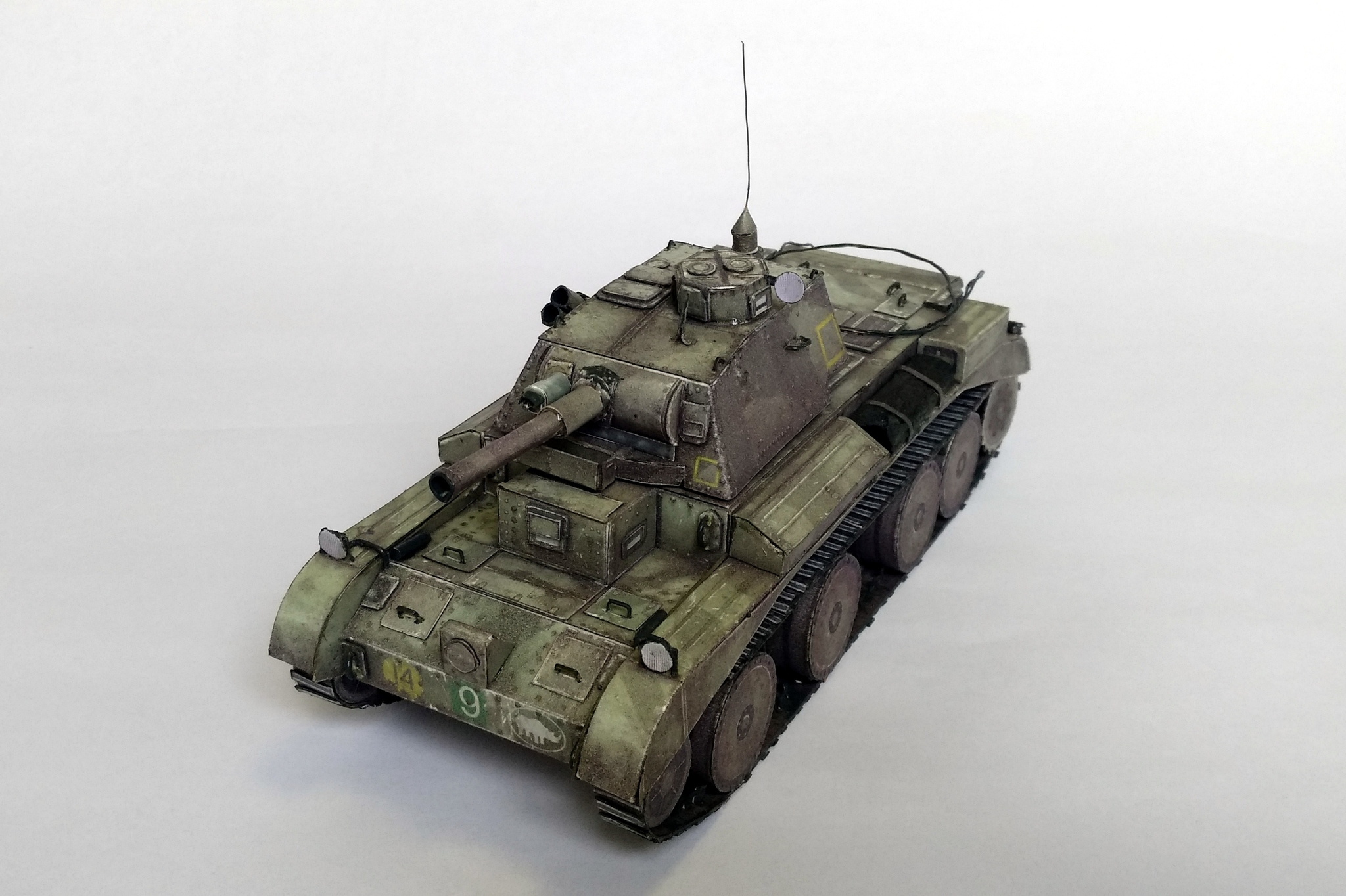 Cruiser Tank Mk.III A13 Mk.I. из бумаги. Масштаб 1:35. Steel generals 01  (War thunder) - Моё, Изделия из бумаги, Модели, Танки, Длиннопост