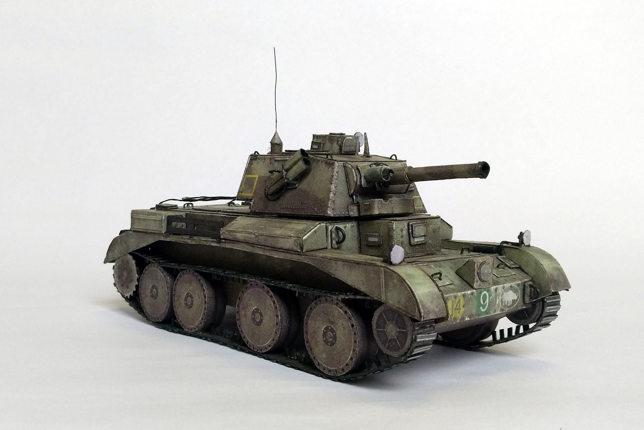 Cruiser Tank Mk.III A13 Mk.I. из бумаги. Масштаб 1:35. Steel generals 01  (War thunder) - Моё, Изделия из бумаги, Модели, Танки, Длиннопост