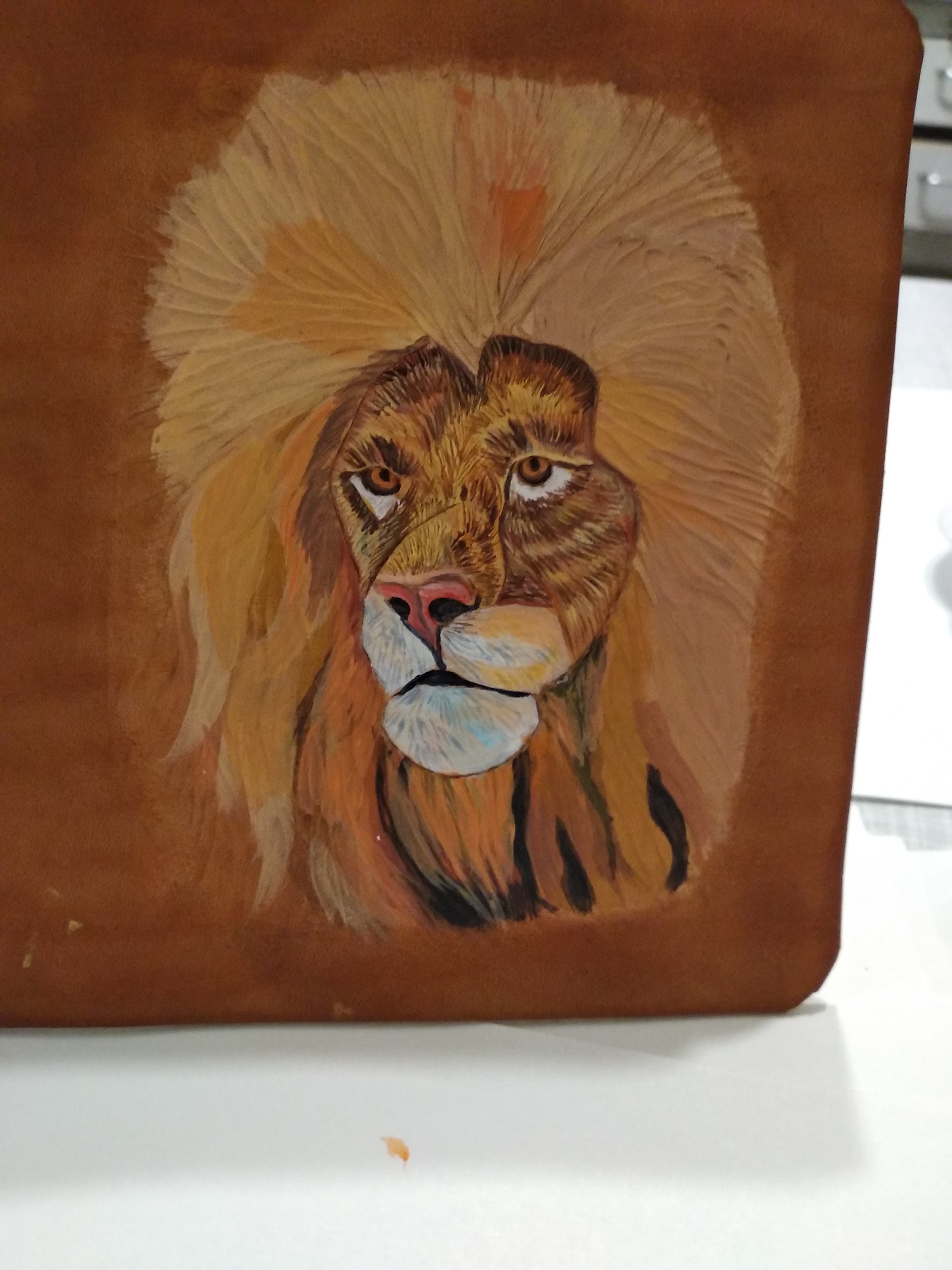 Lion's try! - My, The lion king, Needlework without process, With your own hands, Needlework, Longpost