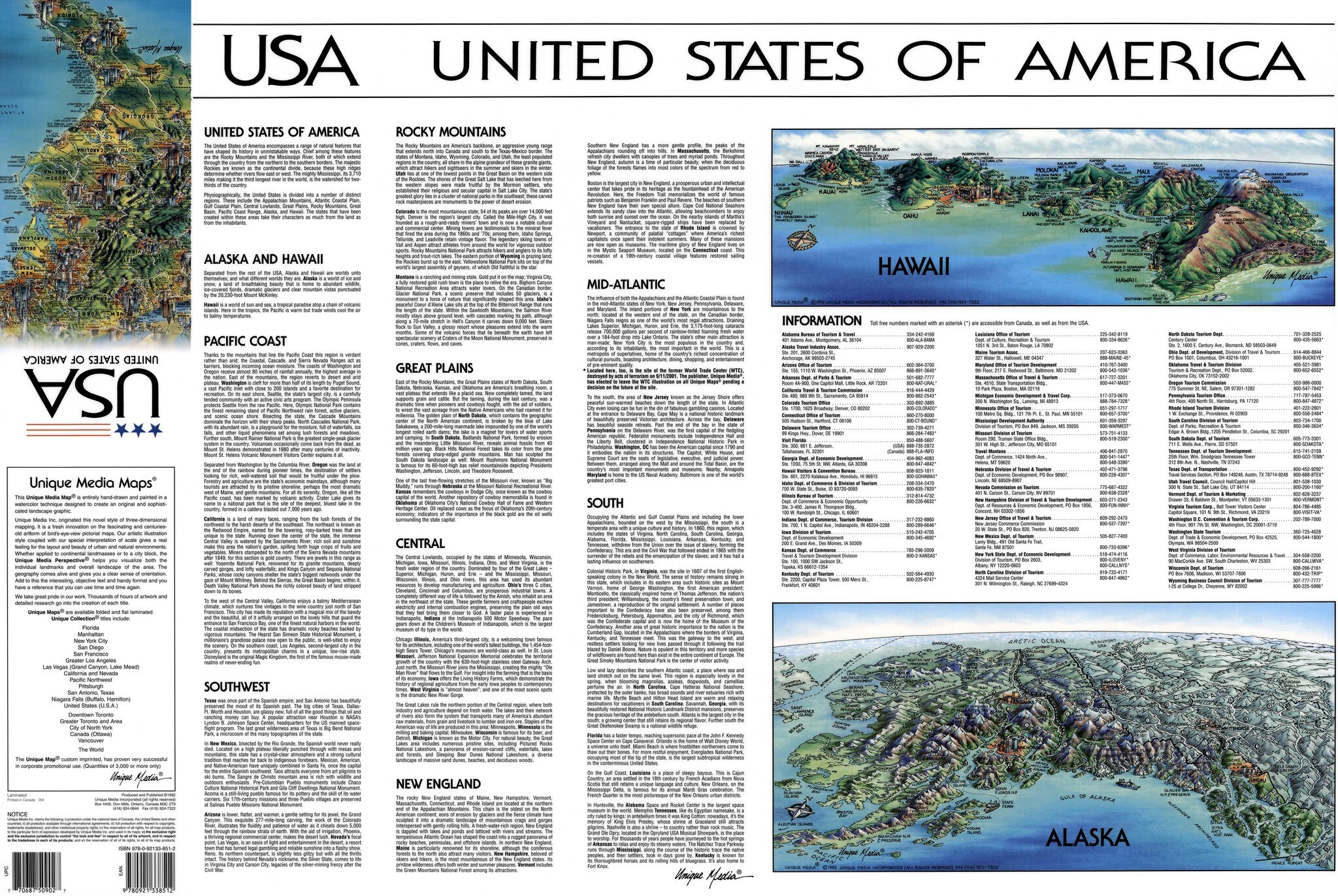 Maps from Unique Media Inc. (First part) - Cards, Interesting, USA, Geography, Longpost