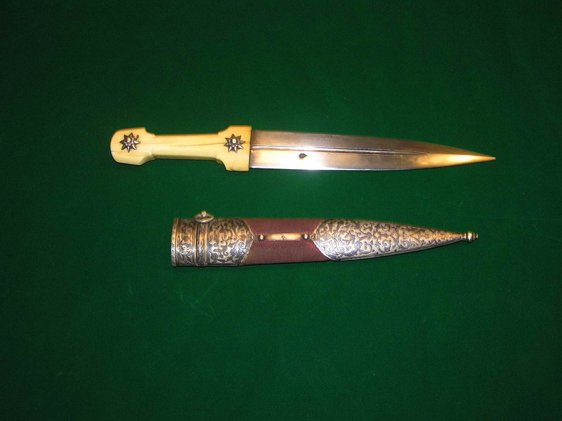 My dagger shines with a golden finish... A few words about the weapons of the Caucasus - My, Dagger, Steel arms, Knife, Story, Bayonet, Longpost